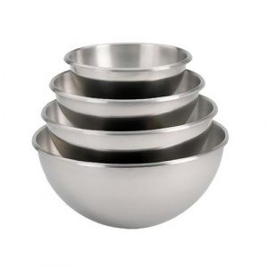 Миска полусферическая 2,1Л D20См, без ручек, нерж.сталь 3372.20